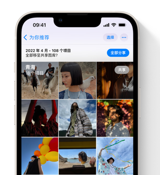 南漳苹果维修网点分享在 iPhone 上使用共享图库 